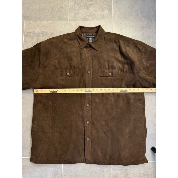 Architect Brown Microfiber Shirt Jacket Quilted Insulated Men's XL - EUC - Picture 4 of 9